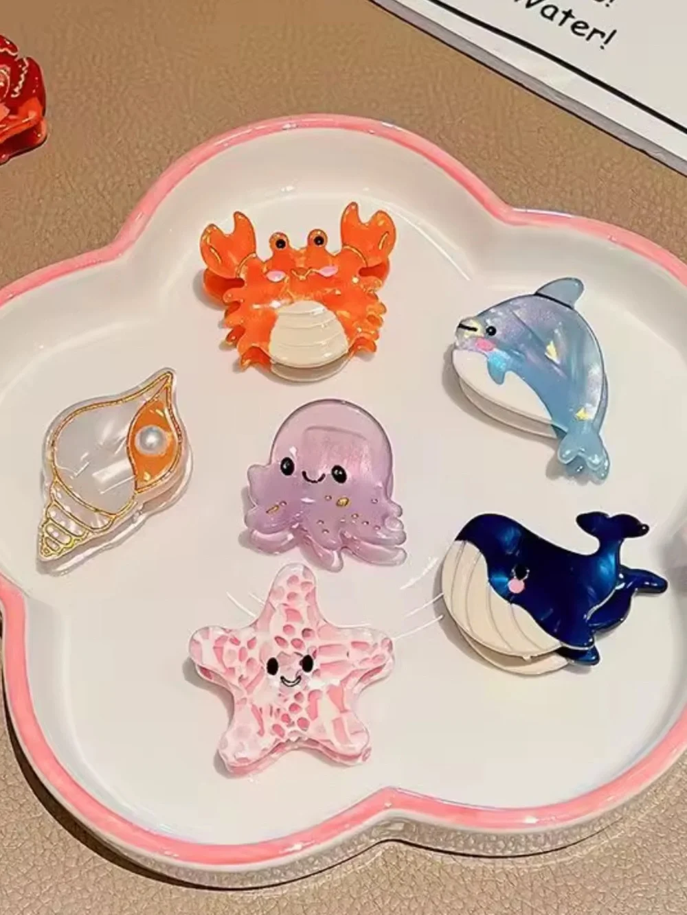 Ocean Friends Hair Claw Clip Set – Cute Sea Animal Collection